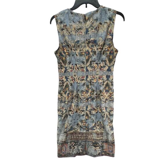 Kobi Halperin Sheath Dress 4 Blue Multi Fresco Sienna Contemporary Career Modern - Picture 5 of 15
